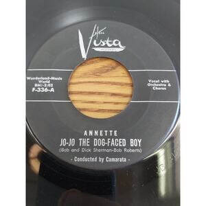 Annette - Jo-Jo The Dog-Faced Boy 45 RPM Vinyl Record Single Free Shipping